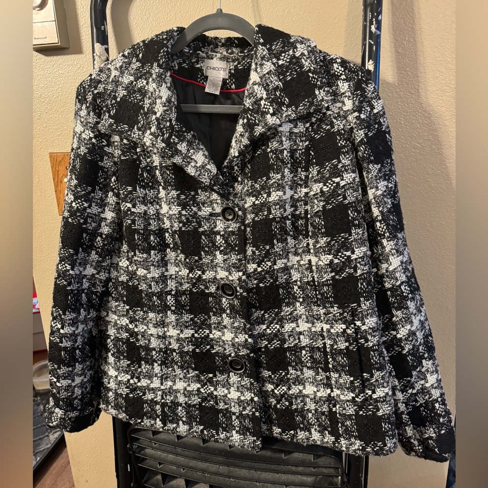 Chicos blazer, lined, size 12/chicos 2